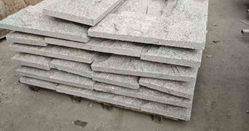 济宁芝麻白蘑菇石，自然面