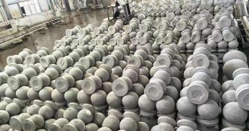 济宁芝麻白圆球 石球 挡车球