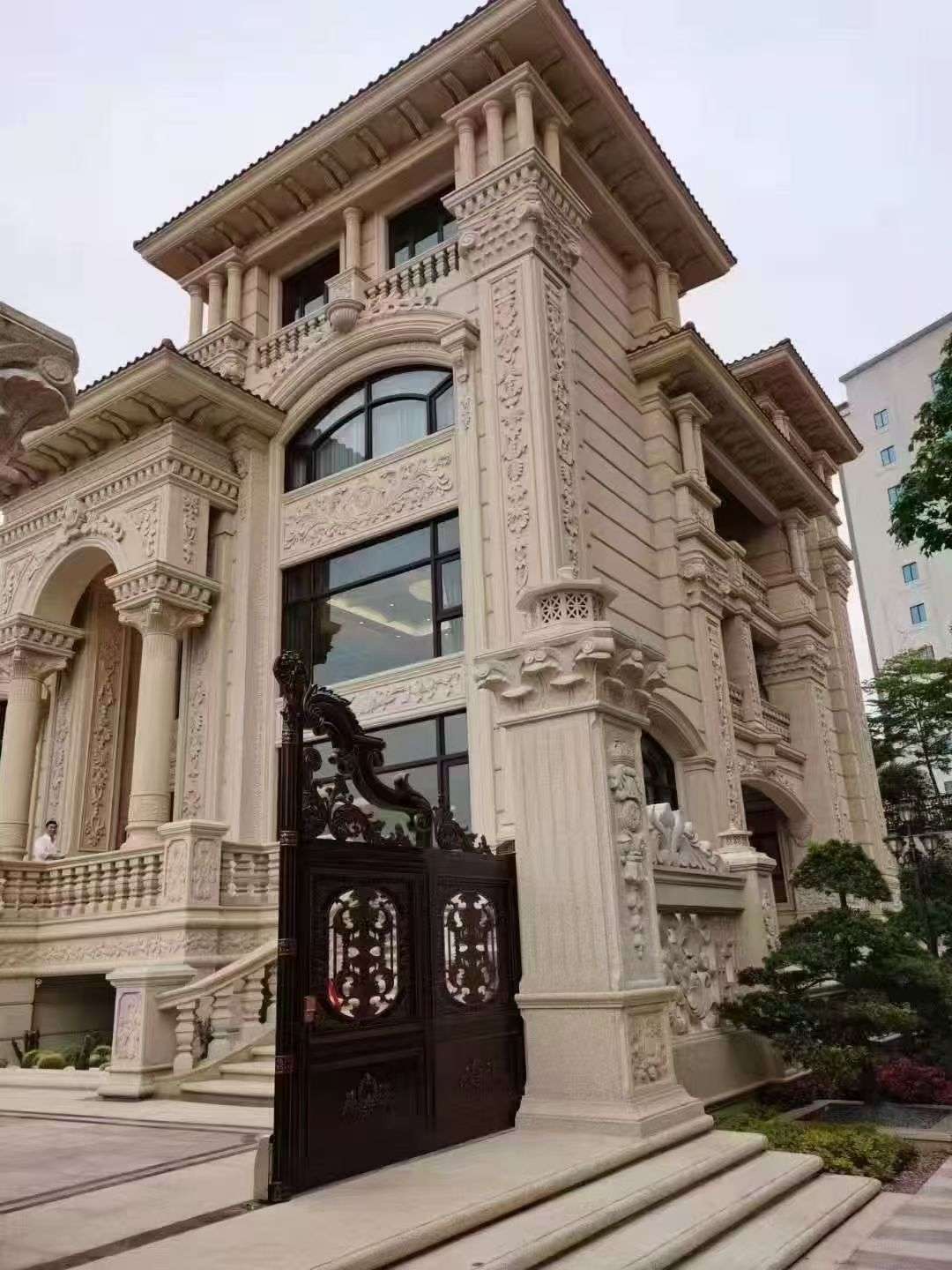 济宁黄金麻别墅外墙异形定制